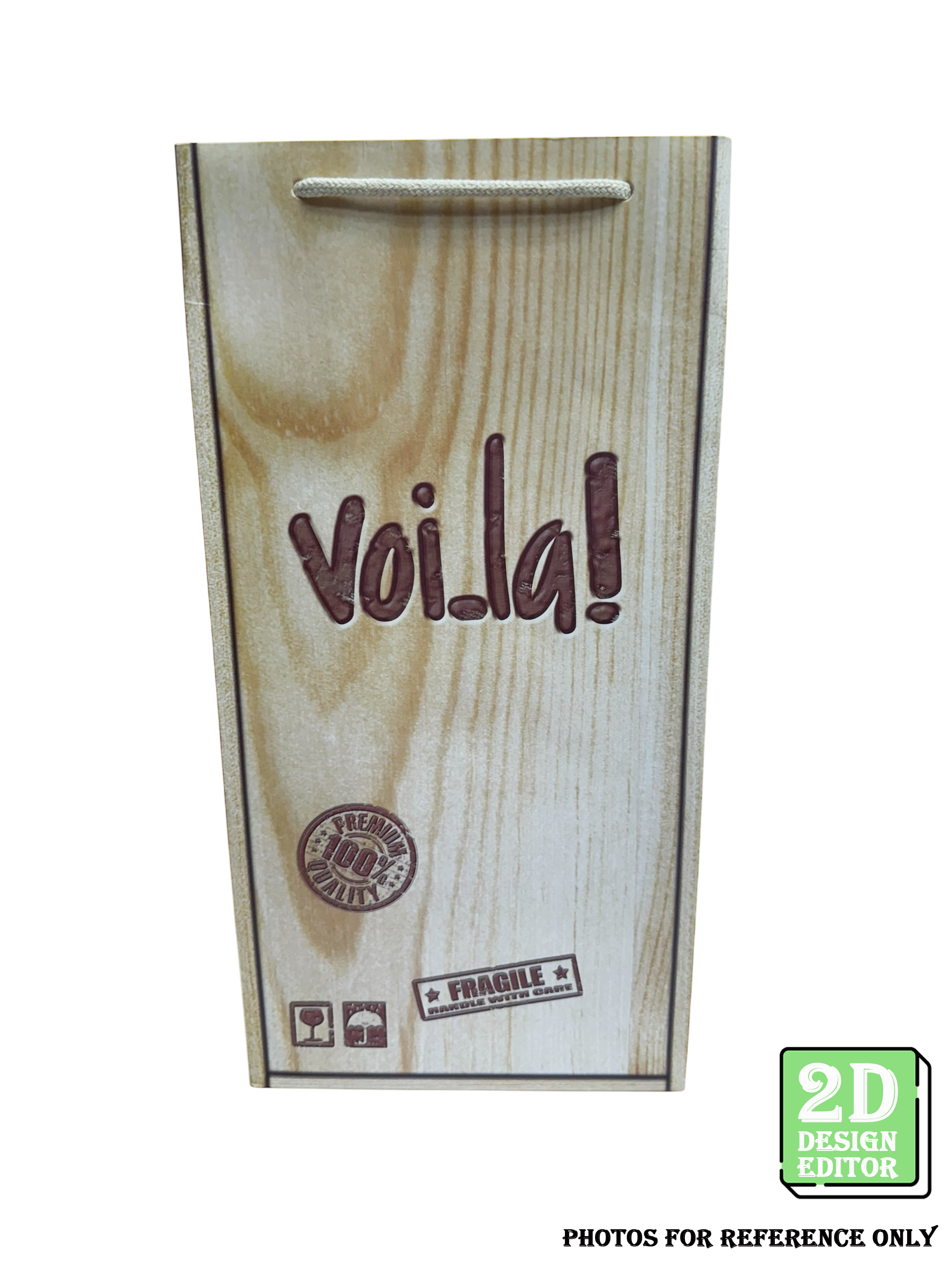 棉繩雙酒袋 200 x 115 x 400(高) mm