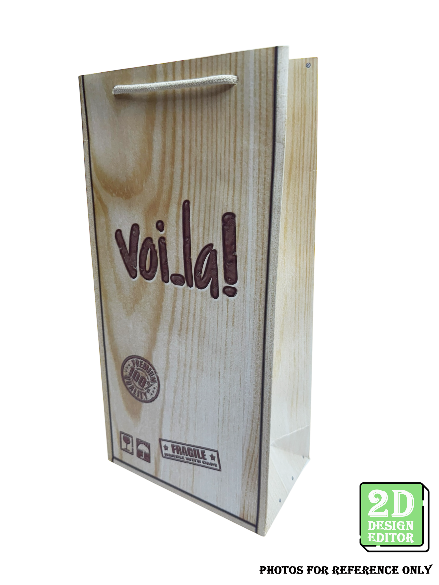 棉繩雙酒袋 200 x 115 x 400(高) mm