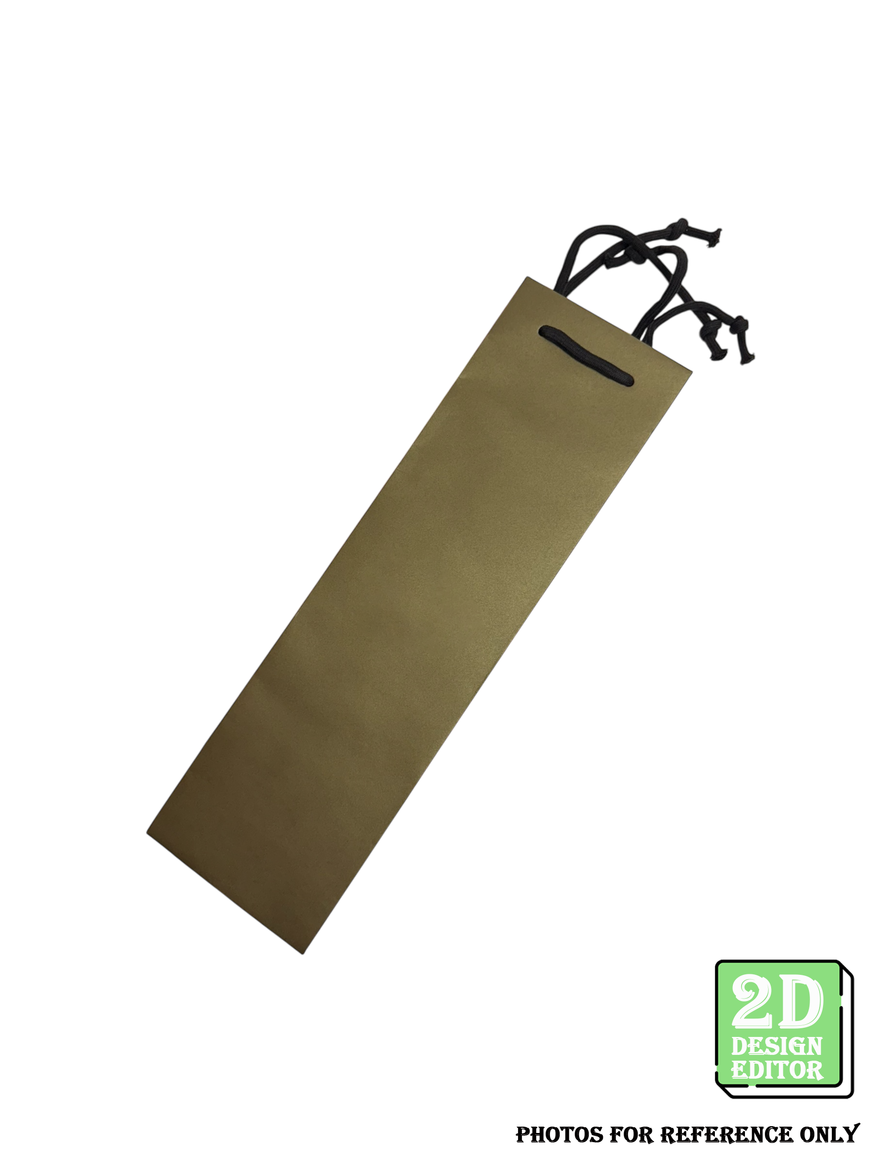 [2D Design Editor] Cotton Cord Wine Bag 115 x 115 x 340(H) mm