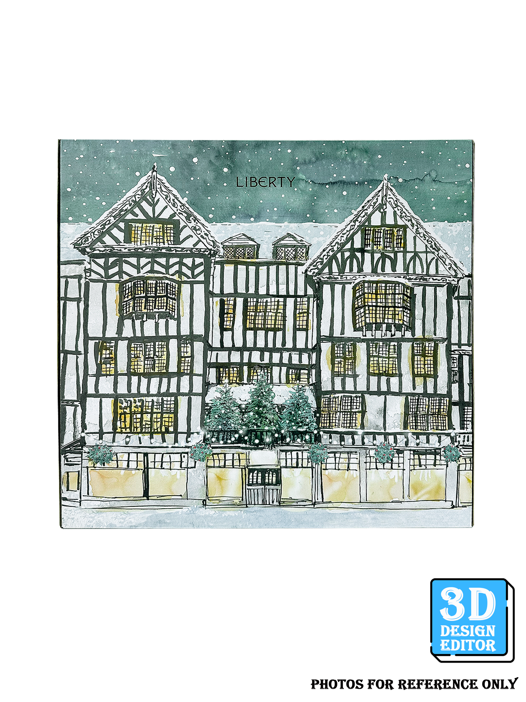[3D Design Editor] Advent Calendar Box(L)  25Days-Two Doors