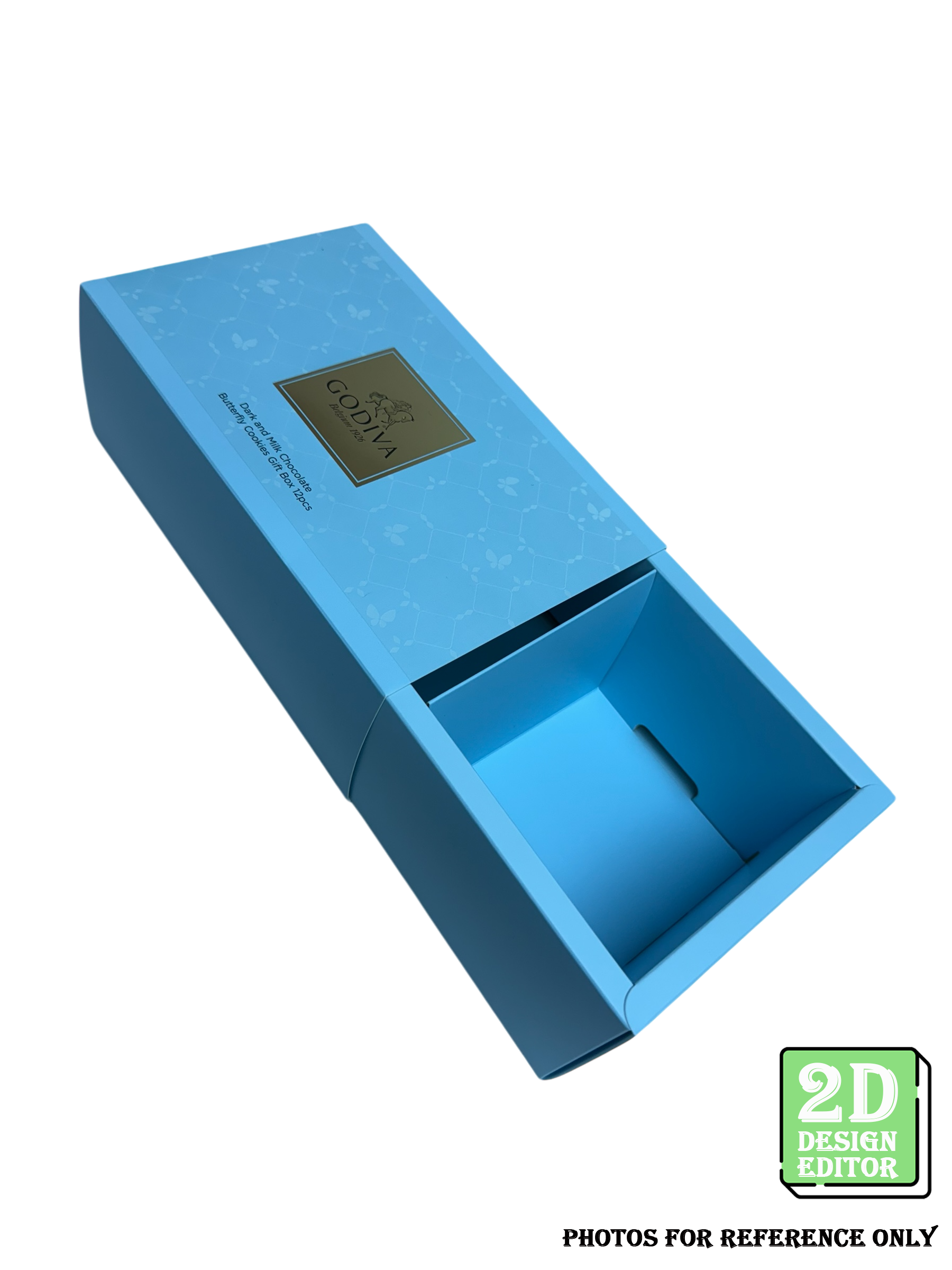 [2D Design Editor] Chocolate /Cookies Folding Box 221 x 143 x 86.5(H) mm
