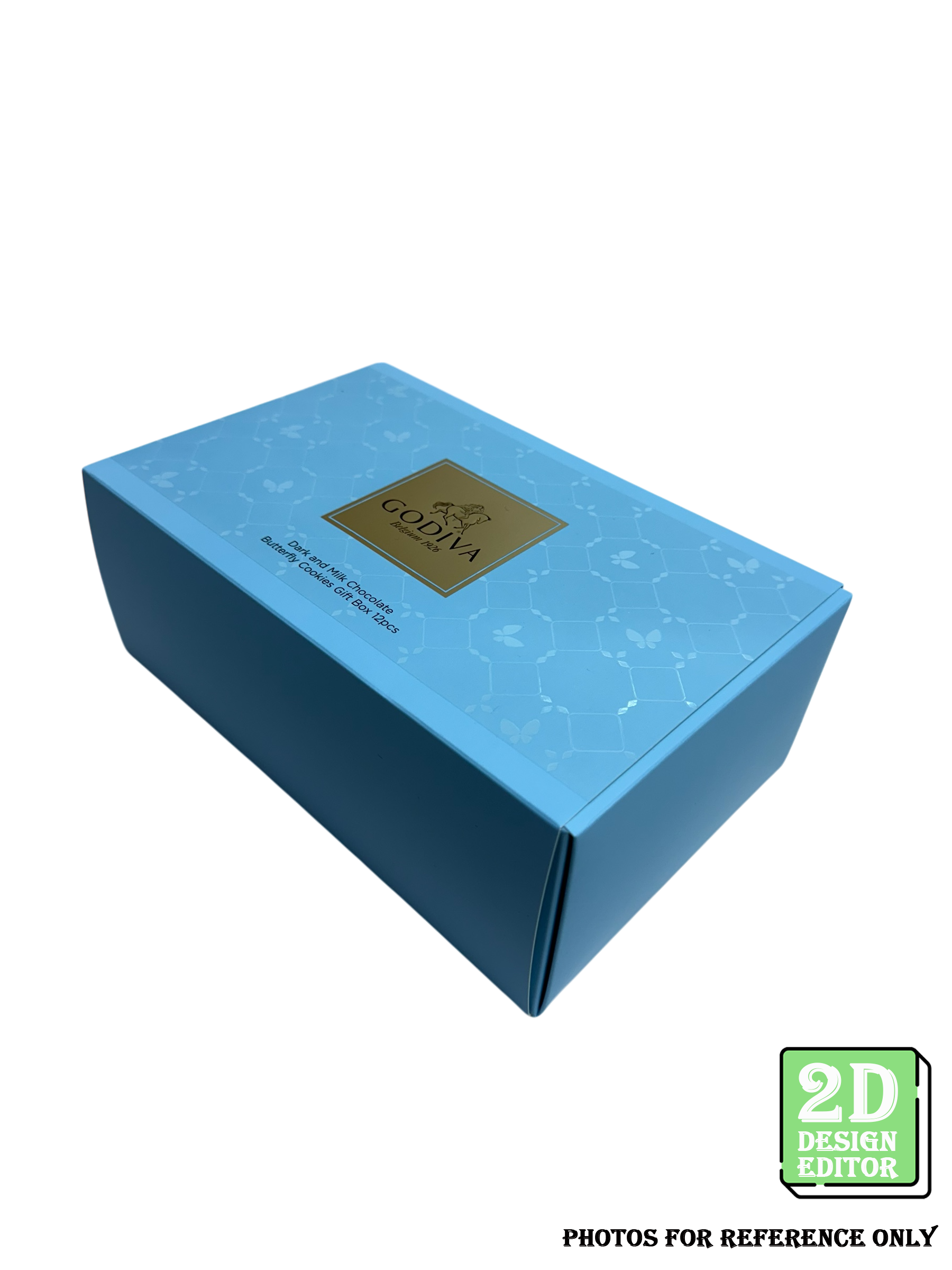 [2D Design Editor] Chocolate /Cookies Folding Box 221 x 143 x 86.5(H) mm