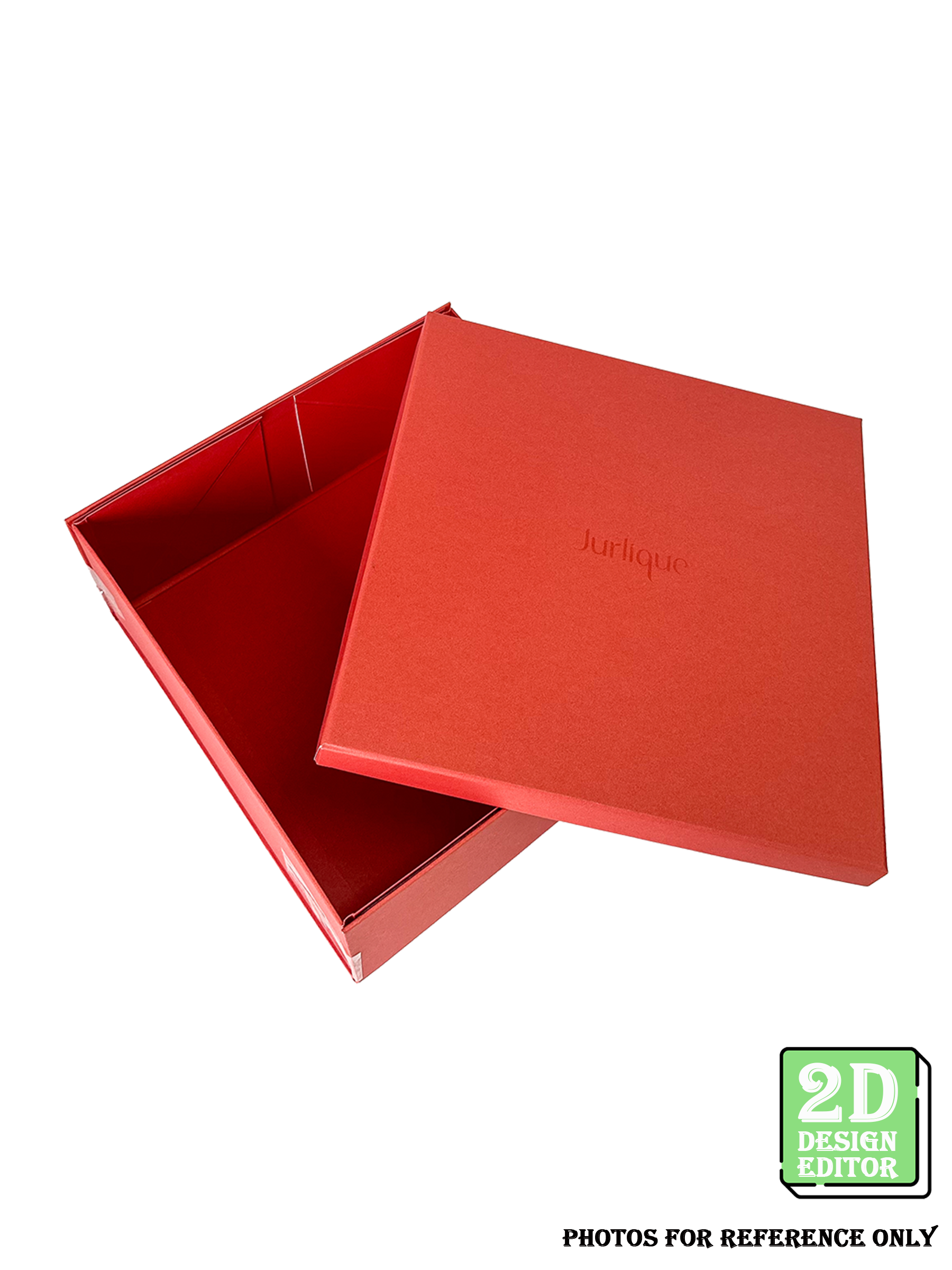 [2D Design Editor] Lid and Base Box (Foldable base box) 200 x 200 x 85(H) mm