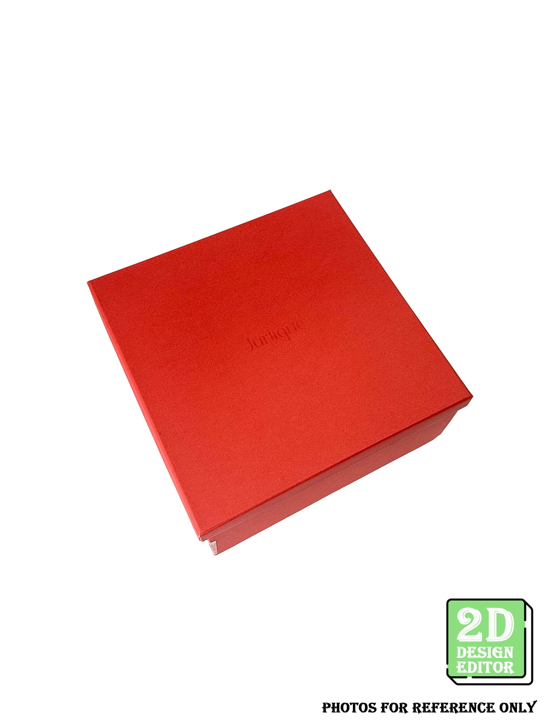 [2D Design Editor] Lid and Base Box (Foldable base box) 200 x 200 x 85(H) mm