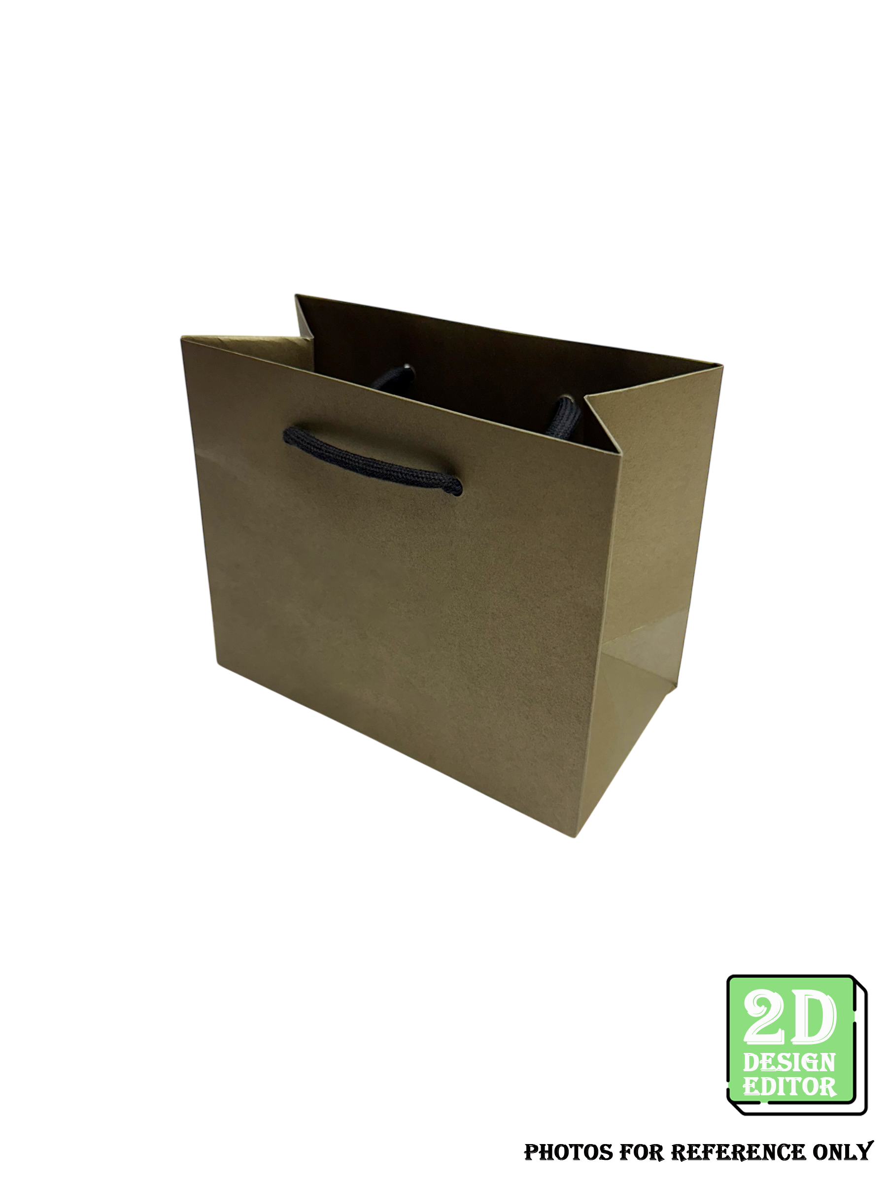 [2D Design Editor] Cotton Cord Paper Bag 168 x 90 x 135(H) mm