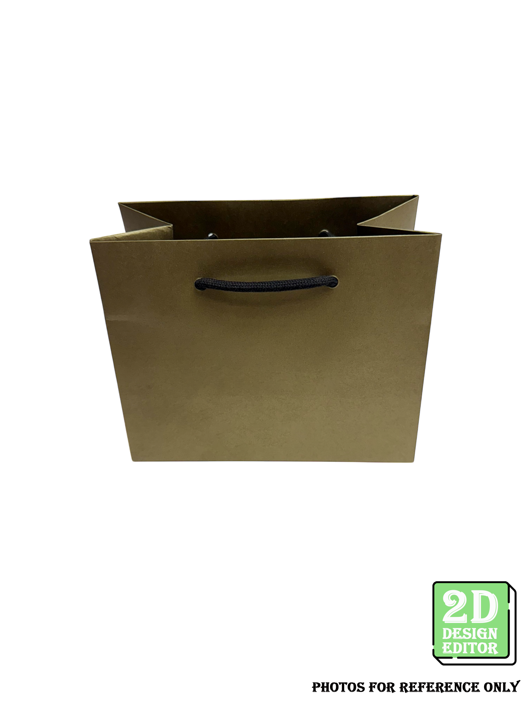 [2D Design Editor] Cotton Cord Paper Bag 168 x 90 x 135(H) mm