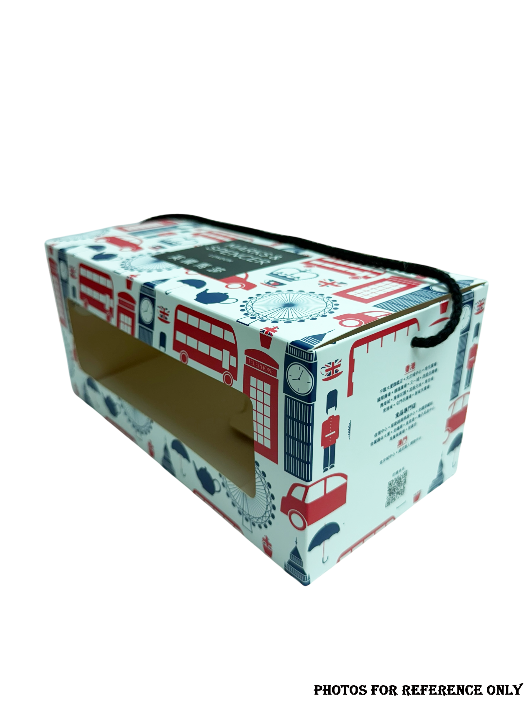 Window folding, box (With Cotton Tape)
 275 x 140 x 125(H) mm