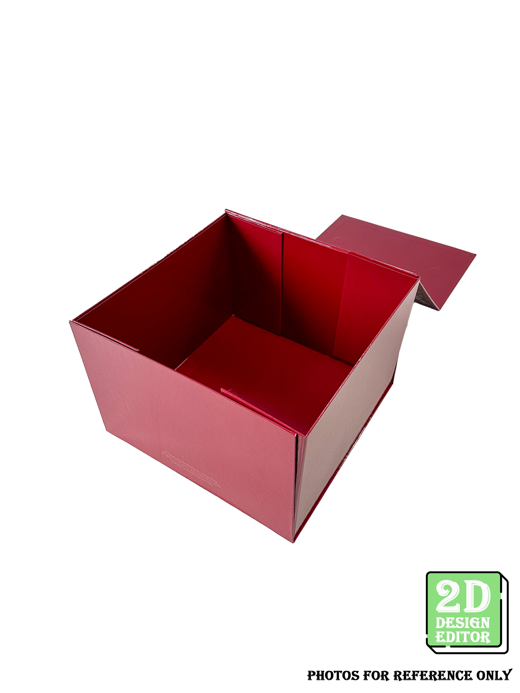 [2D Design Editor] Magnetic folding cake box  180 x 180 x 140(H) mm