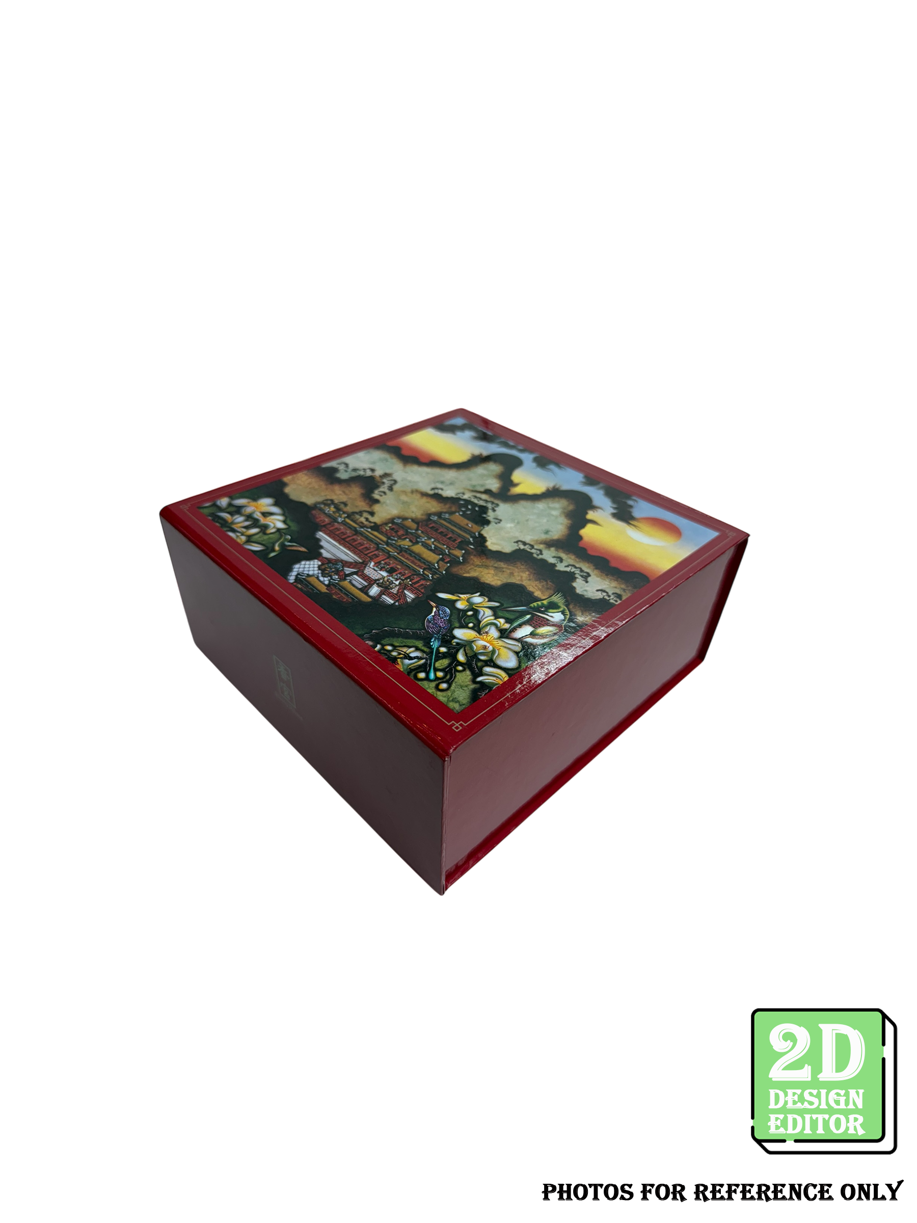 [2D Design Editor] Magnetic folding box 198 x 192 x 80(H) mm